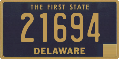 DE license plate 21694