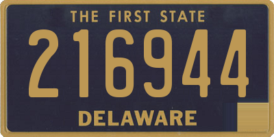 DE license plate 216944