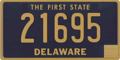 DE license plate 21695