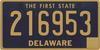 DE license plate 216953