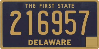 DE license plate 216957