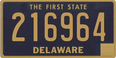 DE license plate 216964