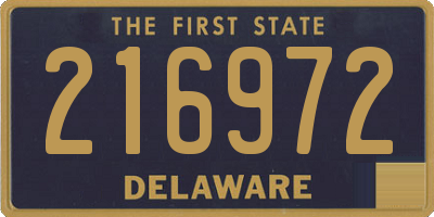 DE license plate 216972