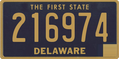 DE license plate 216974
