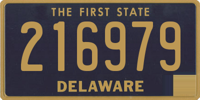 DE license plate 216979