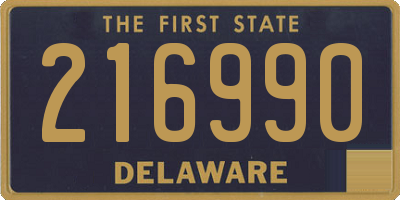 DE license plate 216990