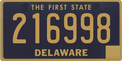 DE license plate 216998