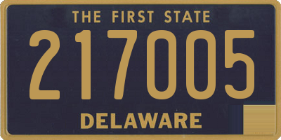 DE license plate 217005