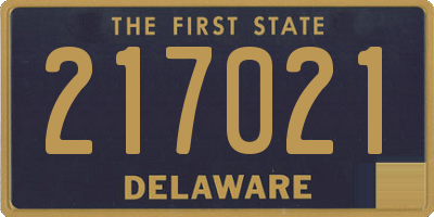 DE license plate 217021