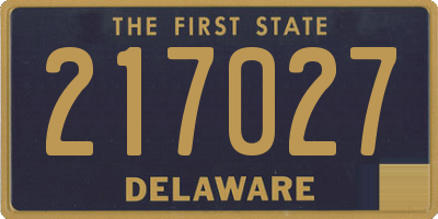 DE license plate 217027