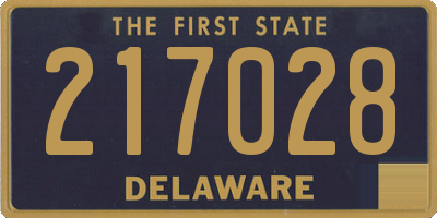 DE license plate 217028