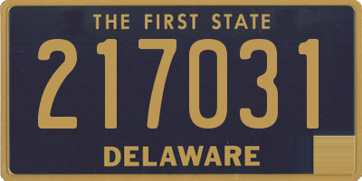 DE license plate 217031