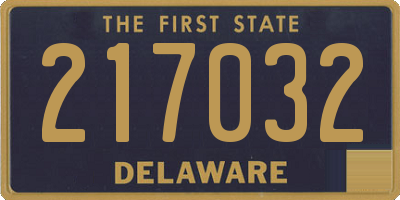 DE license plate 217032