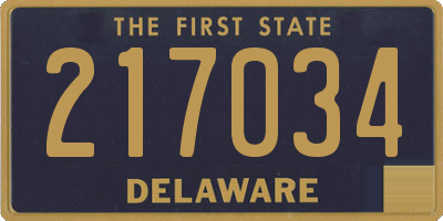 DE license plate 217034