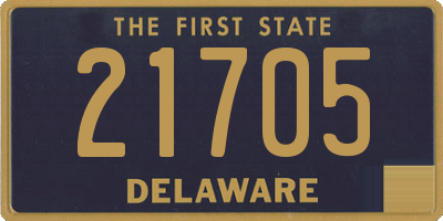 DE license plate 21705