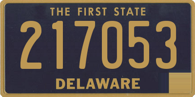 DE license plate 217053
