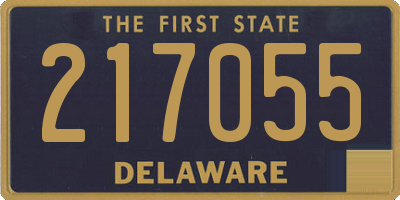 DE license plate 217055