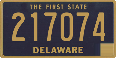 DE license plate 217074