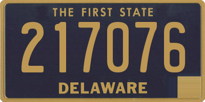 DE license plate 217076