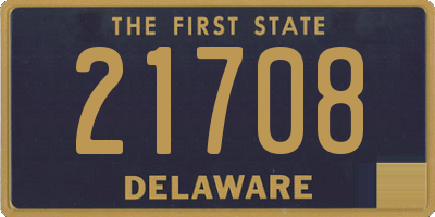 DE license plate 21708