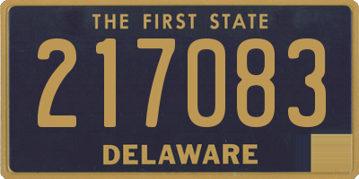 DE license plate 217083