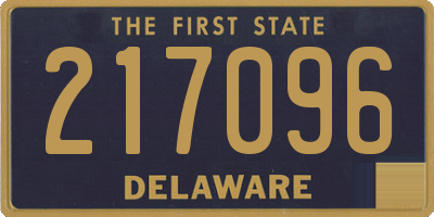 DE license plate 217096