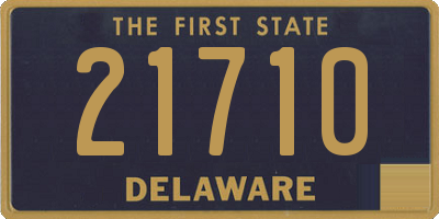 DE license plate 21710