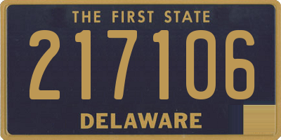 DE license plate 217106