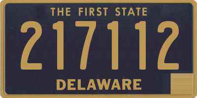 DE license plate 217112