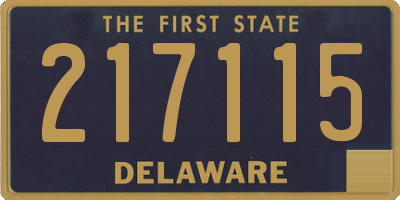 DE license plate 217115