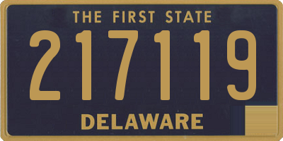 DE license plate 217119