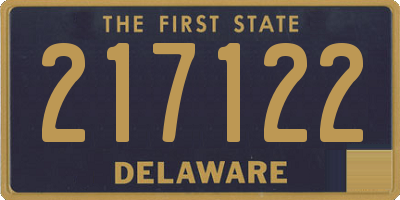 DE license plate 217122