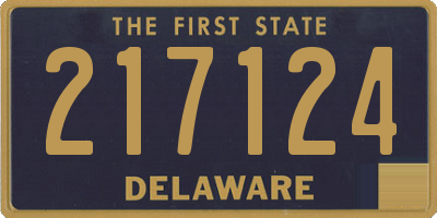 DE license plate 217124