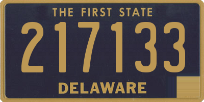 DE license plate 217133