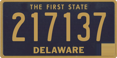 DE license plate 217137