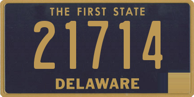 DE license plate 21714