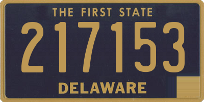 DE license plate 217153