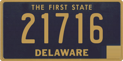 DE license plate 21716