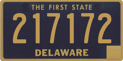 DE license plate 217172