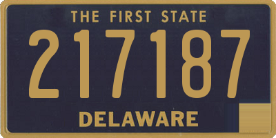 DE license plate 217187