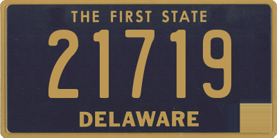 DE license plate 21719