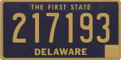 DE license plate 217193