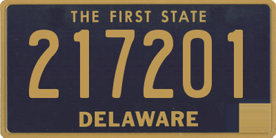 DE license plate 217201