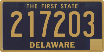 DE license plate 217203