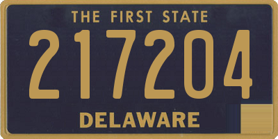 DE license plate 217204