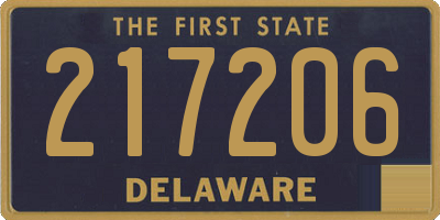 DE license plate 217206