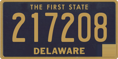 DE license plate 217208