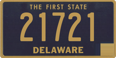 DE license plate 21721