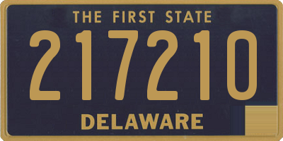 DE license plate 217210