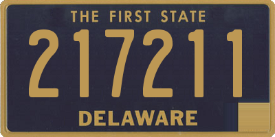 DE license plate 217211